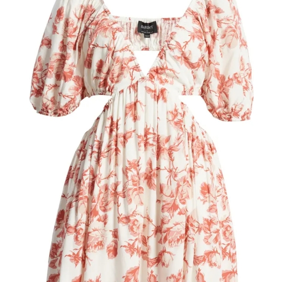 Bardot Eden Floral Minidress in pinkish/red BARDOT - Picture 5 of 7